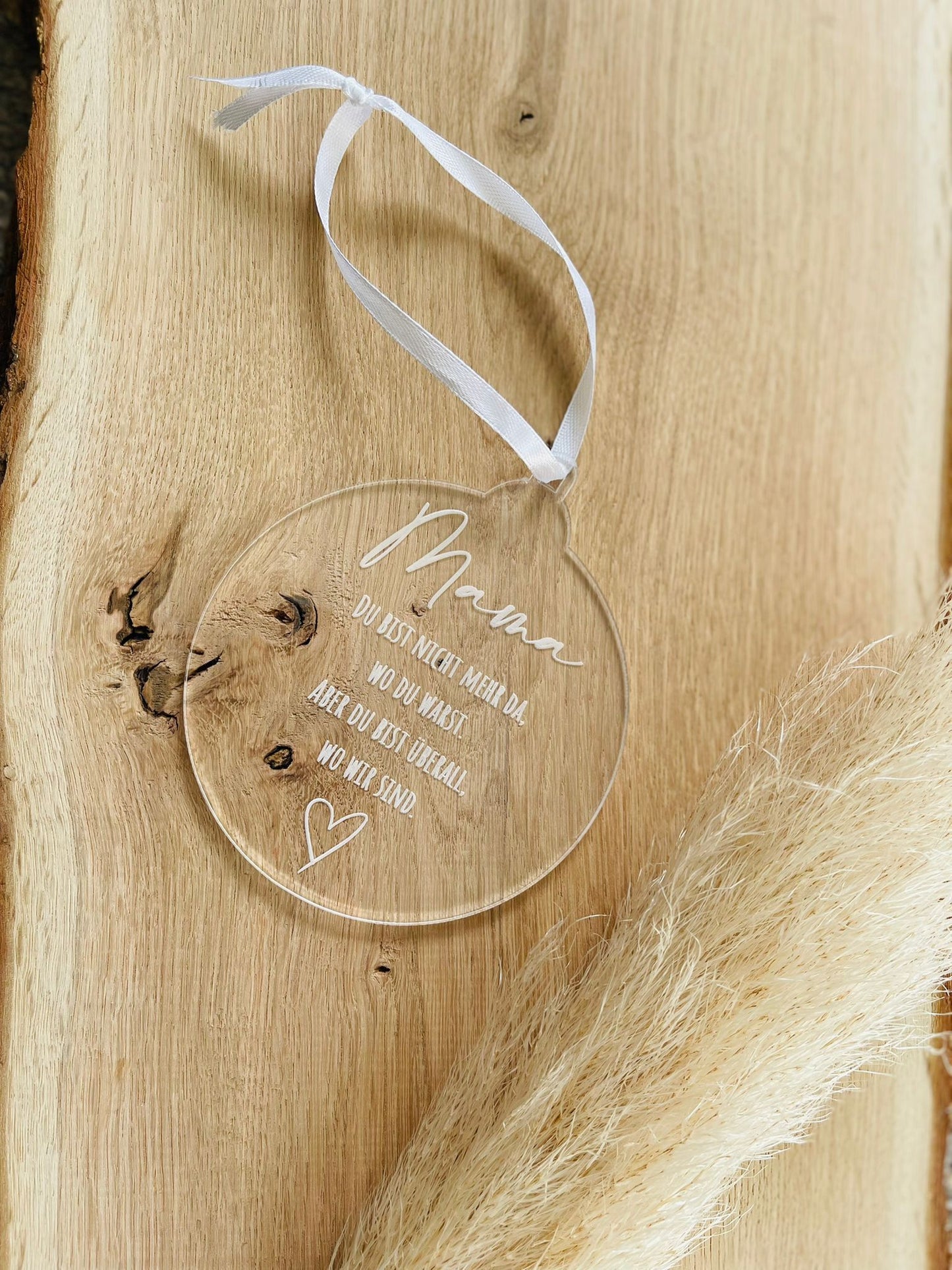 Christbaumkugel Weihnachtsbaum Kugel mit Namen personalisiert aus Acrylglas Weihnachten Geschenk Weihnachtsdeko
