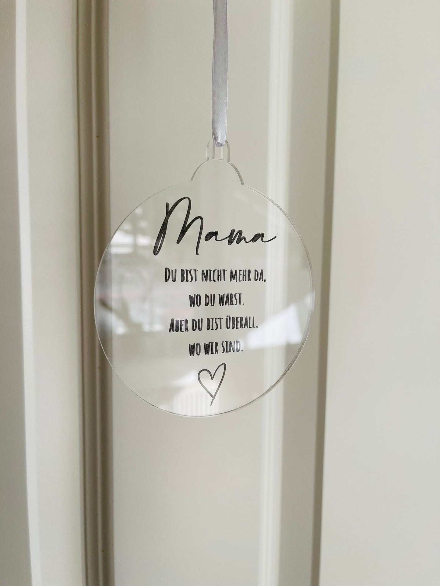 Christbaumkugel Weihnachtsbaum Kugel mit Namen personalisiert aus Acrylglas Weihnachten Geschenk Weihnachtsdeko