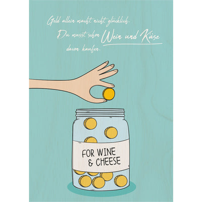 Tinycardz-Geld - Wein und Käse kaufen