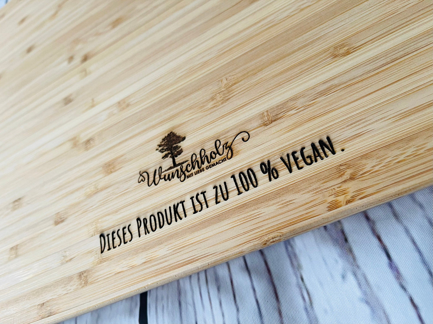 Bambus Schneidebrett Hackfleisch kneten Küche Geschenk Geburtstag Männer Einzug Richtfest