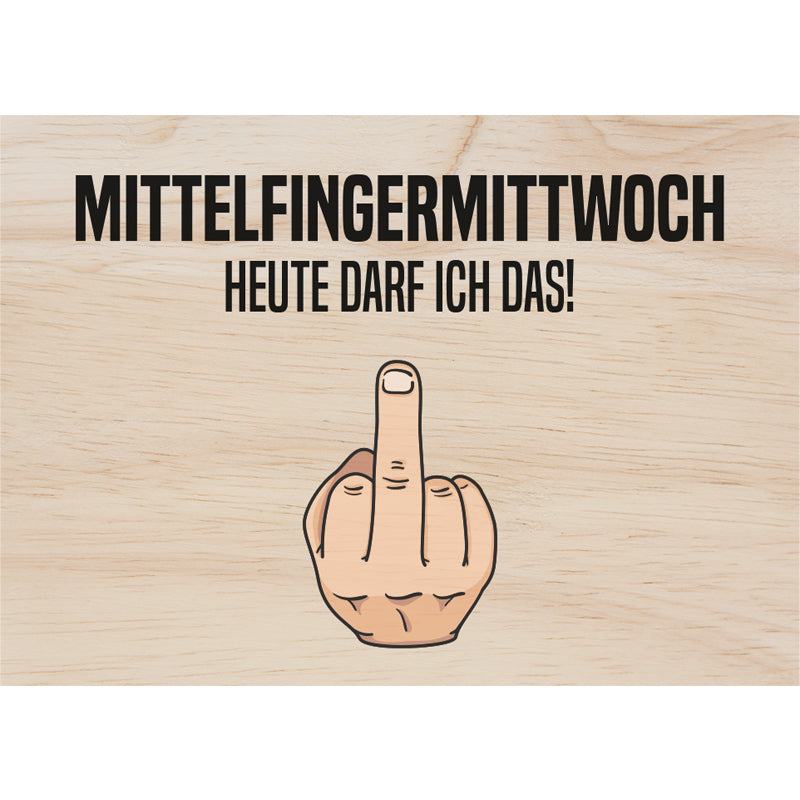 Woodcardz - Mittelfingermittwoch