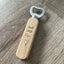 Flaschenöffner aus Holz Papa Opa Vatertag Edelstahl personalisiert mit Gravur